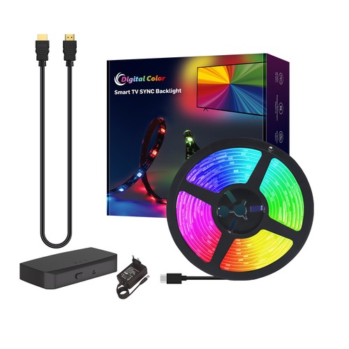 TV Sync LED strip - 3,8m, boîtier HDMI
