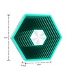 Lot de 12 Appliques Murales Hexagonales RGBIC Infinity - Set