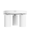Plafonnier rond avec 3 spots, GU10 - Blanc, Ø22cm, IP20 intérieur, sans source lumineuse