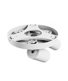 Plafonnier rond avec 3 spots, GU10 - Blanc, Ø22cm, IP20 intérieur, sans source lumineuse