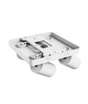Plafonnier avec 2x2 spots, GU10 - Blanc, IP20 intérieur, sans source lumineuse
