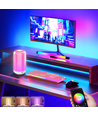 Lampe de table/veilleuse LED RGB+CCT rechargeable - Bluetooth, Blanc, tactile dimmable, IP20 intérieur