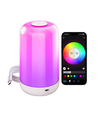 Lampe de table/veilleuse LED RGB+CCT rechargeable - Bluetooth, Blanc, tactile dimmable, IP20 intérieur