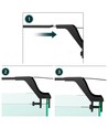 Lampe d'aquarium 27,5 cm - LED 10W, blanc/bleu