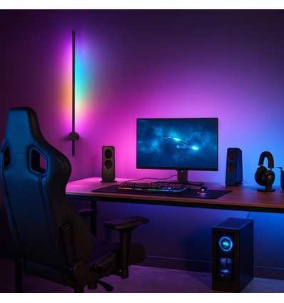 Lampe murale ajustable RGBIC 60cm - Bluetooth, 5V USB
