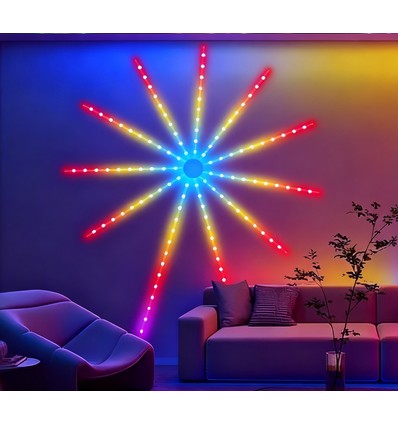 Bande LED feu d'artifice - 5V USB, application Bluetooth
