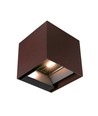 Applique murale solaire LED 9W - IP65, CCT, 3 couleurs de lumière, capteur PIR, boîtier couleur corten