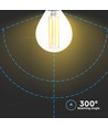 Ampoule LED filament E14 4W - P45, claire, blanc chaud, 400lm
