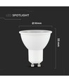 Ampoule LED GU10 7,5W - 610lm, 38°, Samsung LED chip, blanc chaud