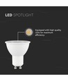 Ampoule LED GU10 7,5W - 610lm, 38°, Samsung LED chip, blanc chaud