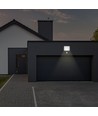 Projecteur LED 20W avec détecteur et fast connector - 120lm/W, IP65, noir, garantie 5 ans