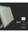 Projecteur LED 200W - IP65, 4000K, boîtier noir, extérieur