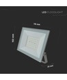 Projecteur LED 50W - IP65, bord blanc, extérieur