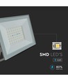 Projecteur LED 50W - IP65, bord blanc, extérieur