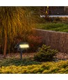 0,9W Solara Mini Lampe de jardin 2-en-1 - Noir, IP65, blanc chaud, applique et piquet, solaire