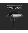0,9W Solara Mini Lampe de jardin 2-en-1 - Noir, IP65, blanc chaud, applique et piquet, solaire