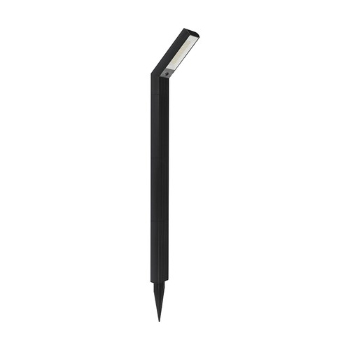 Lampe de jardin solaire 1,5W - CCT, 3 couleurs de lumière, IP65, noir, avec pied et piquet