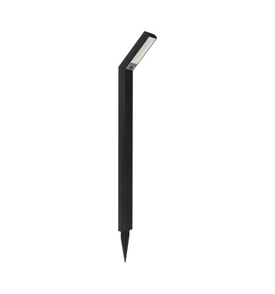 Lampe de jardin solaire 1,5W - CCT, 3 couleurs de lumière, IP65, noir, avec pied et piquet
