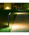 Lampe de jardin solaire 1,5W - CCT, 3 couleurs de lumière, IP65, noir, avec pied et piquet