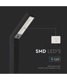 Lampe de jardin solaire 1,5W - CCT, 3 couleurs de lumière, IP65, noir, avec pied et piquet