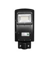 Lampadaire solaire 6W avec détecteur - Télécommande, noir, 800lm, IP65