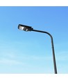 Lampadaire solaire 6W avec détecteur - Télécommande, noir, 800lm, IP65