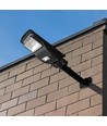 Lampadaire solaire 6W avec détecteur - Télécommande, noir, 800lm, IP65