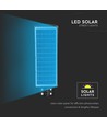 Lampadaire LED solaire 12W - 1200lm, IP65, 6000K, noir, avec panneau solaire et batterie