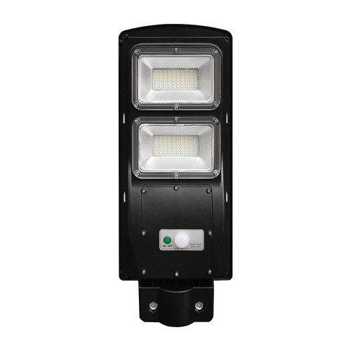 Lampadaire LED solaire 8W Solara - 1000lm, IP65, blanc froid, détecteur de mouvement, avec télécommande et batterie