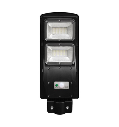 Lampadaire LED solaire 8W Solara - 1000lm, IP65, blanc froid, détecteur de mouvement, avec télécommande et batterie