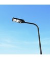Lampadaire LED solaire 8W Solara - 1000lm, IP65, blanc froid, détecteur de mouvement, avec télécommande et batterie