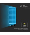 Lampadaire LED solaire 8W Solara - 1000lm, IP65, blanc froid, détecteur de mouvement, avec télécommande et batterie