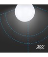 Ampoule globe LED E27 22W - Ø12 cm, G120, mat