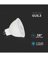 Ampoule LED GU5.3 6,5W, 12V - MR16, Samsung LED chip, 38 degrés, 3000K, remplace 40W
