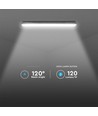 Réglette LED 120cm 36W étanche avec éclairage de secours - IP65, 4320lm, 6500K, incl. batterie, 120cm longueur