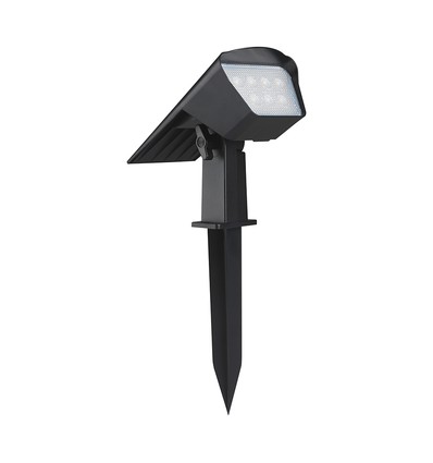Spot de jardin solaire LED 1,3W avec piquet - CCT réglable, IP65, lampe solaire
