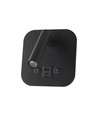 Applique de lit LED 8W avec chargement USB - Noir, 3000K, puce CREE, USB-A et USB-C