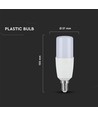 Ampoule LED E14 7,5W - T37, 660lm, puce LED Samsung, diffusion 230°