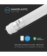 Tube nano plastique rotatif VT-061 T8 60 cm 9W, puce Cree, 4000K, garantie 6 ans