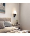 Lampe de chevet LED 2W / applique murale avec charge USB - Noir, 3000K, CREE chip, IP20, design moderne