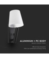 Lampe de chevet LED 2W / applique murale avec charge USB - Noir, 3000K, CREE chip, IP20, design moderne