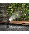 Spot de jardin LED 24V avec piquet - 2W, IP65, noir, rond, extérieur, aluminium