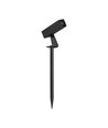 Spot de jardin LED 24V avec piquet - 2W, IP65, noir, carré, extérieur, aluminium