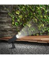 Spot de jardin LED 24V avec piquet - 2W, IP65, noir, carré, extérieur, aluminium
