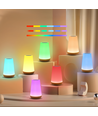 Lampe de table/de chevet LED RGBW rechargeable - Blanc, tactile dimmable, IP20 intérieur