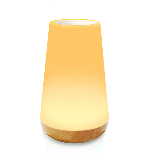 Lampe de table/de chevet LED RGBW rechargeable - Blanc, tactile dimmable, IP20 intérieur