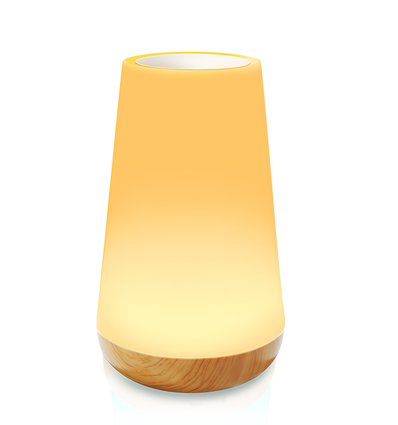 Lampe de table/de chevet LED RGBW rechargeable - Blanc, tactile dimmable, IP20 intérieur