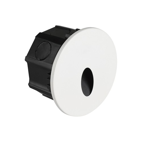 3W Ø15cm LED step light - CCT, IP65, noir, rond, aluminium