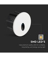 3W Ø15cm LED step light - CCT, IP65, noir, rond, aluminium