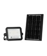 Projecteur LED Solaire 50W - 700lm, CCT 2000K-8000K, indicateur de batterie, noir, extérieur
